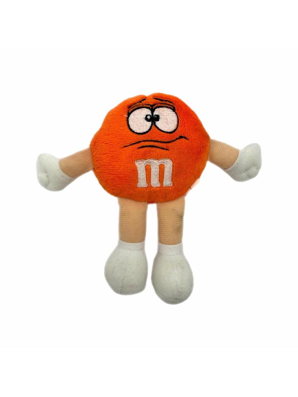 Vintge 1990s M&M Orange Mini 5” Plush Character Doll